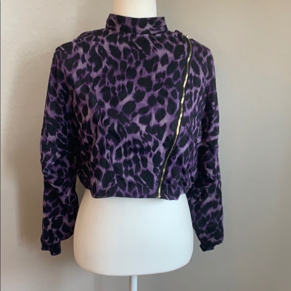 Purple Leopard Top